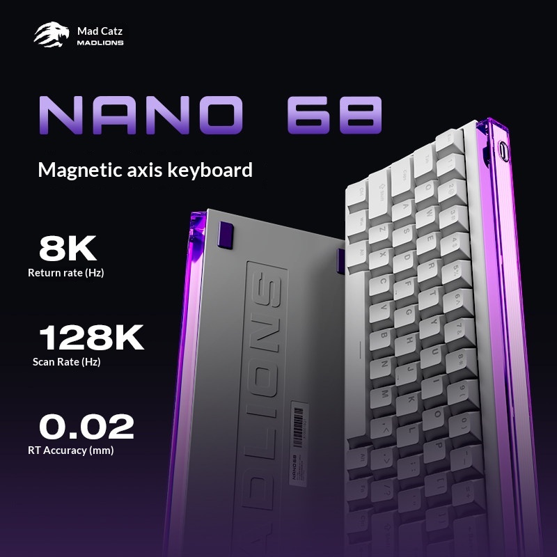 Esports Gaming Kings - Mad Catz Nano68 磁気スイッチゲーミングキーボード Ttc キングスイッチ調整可能な