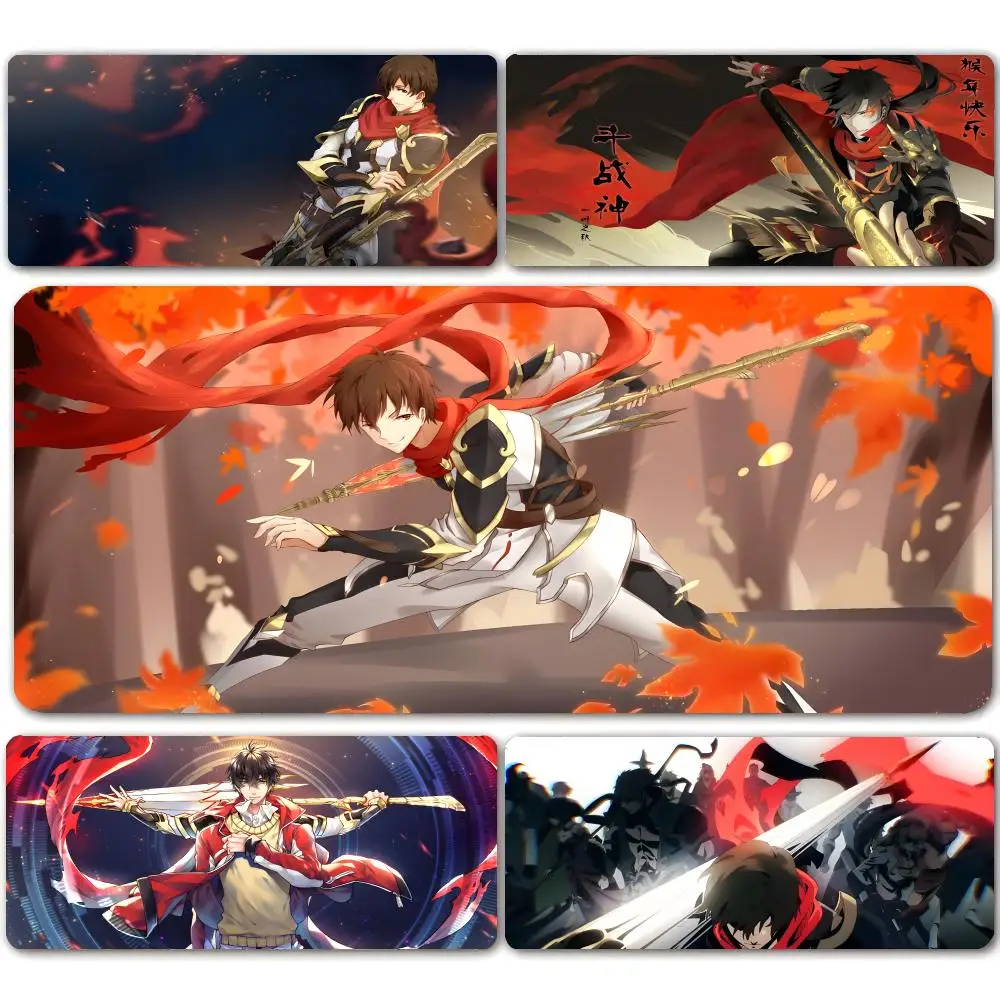 Esports Gaming Kings - キングスアバターeスポーツアニメマウスパッドマウスパッド大型ゲーミングマウスパッドロックエッジ厚みのあるコンピューターキーボードテーブルデスクマット