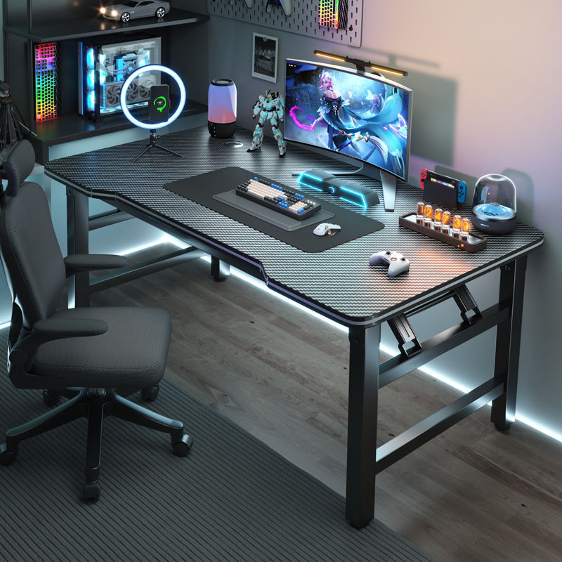 Esports Gaming Furniture - AOLIVIYA ゲーミングテーブル PCコンピューターデスク オフィス学習用テーブル カーボンファイバー製 折りたたみ式
