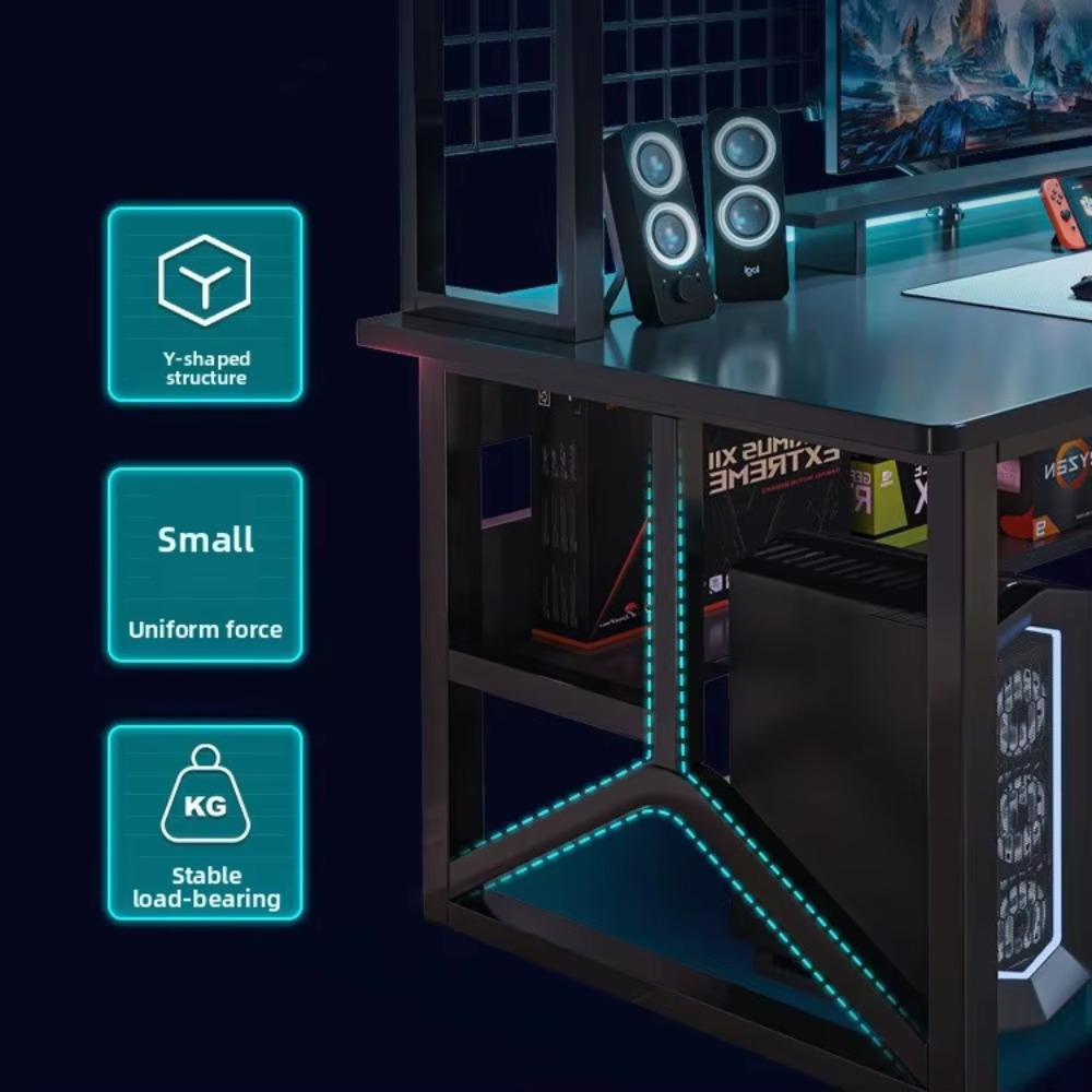 モダンで耐久性のあるメタル+MDF製eスポーツゲーミングデス - Esports Gaming Furniture のレビューと価格
