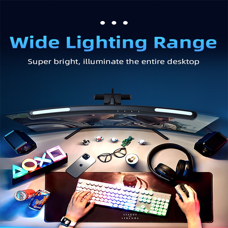 LEDカーブモニターライトバー,RGBコンピュータースクリー - Gaming Monitor Curved のレビューと価格