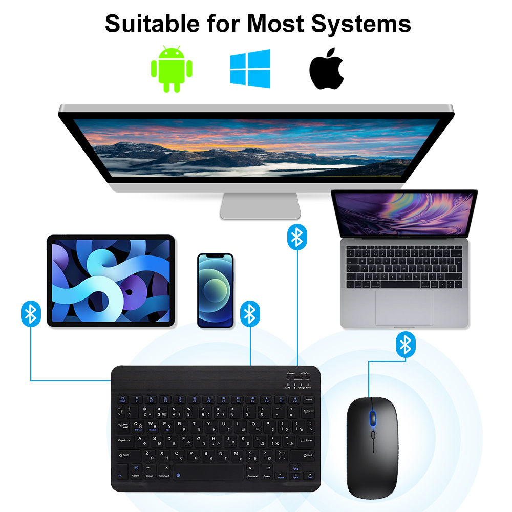 Bluetooth キーボードとマウス iPad Xiaom - Esports Gaming Mice のレビューと価格