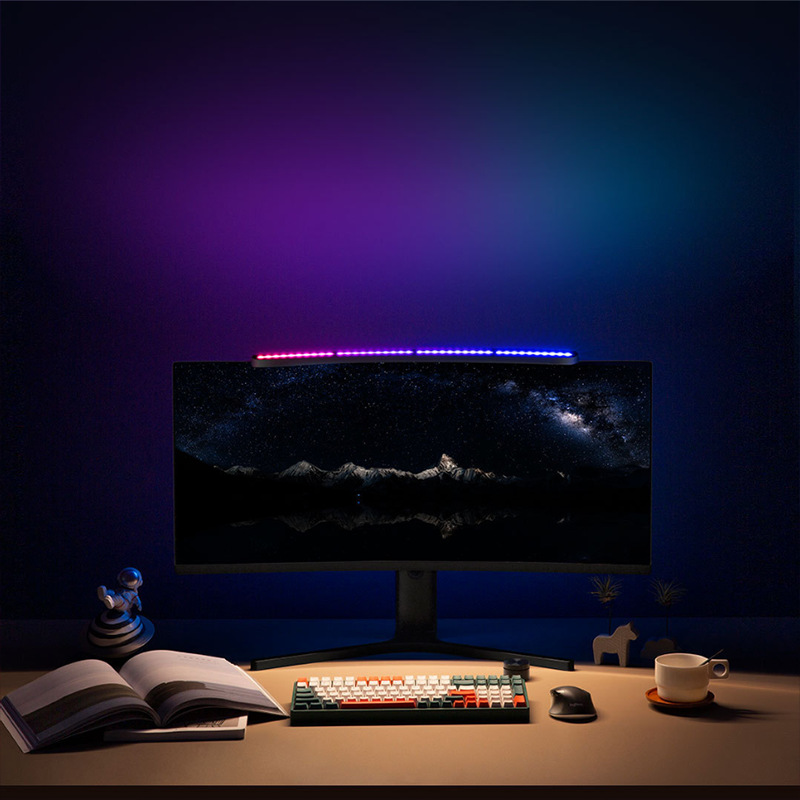 拡張型カーブモニターライトバー：RGBサウンド反応、無段階調 - Gaming Monitor Curved のレビューと価格